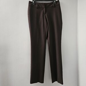Brown Trouser‎ Pants Size 4 Long
